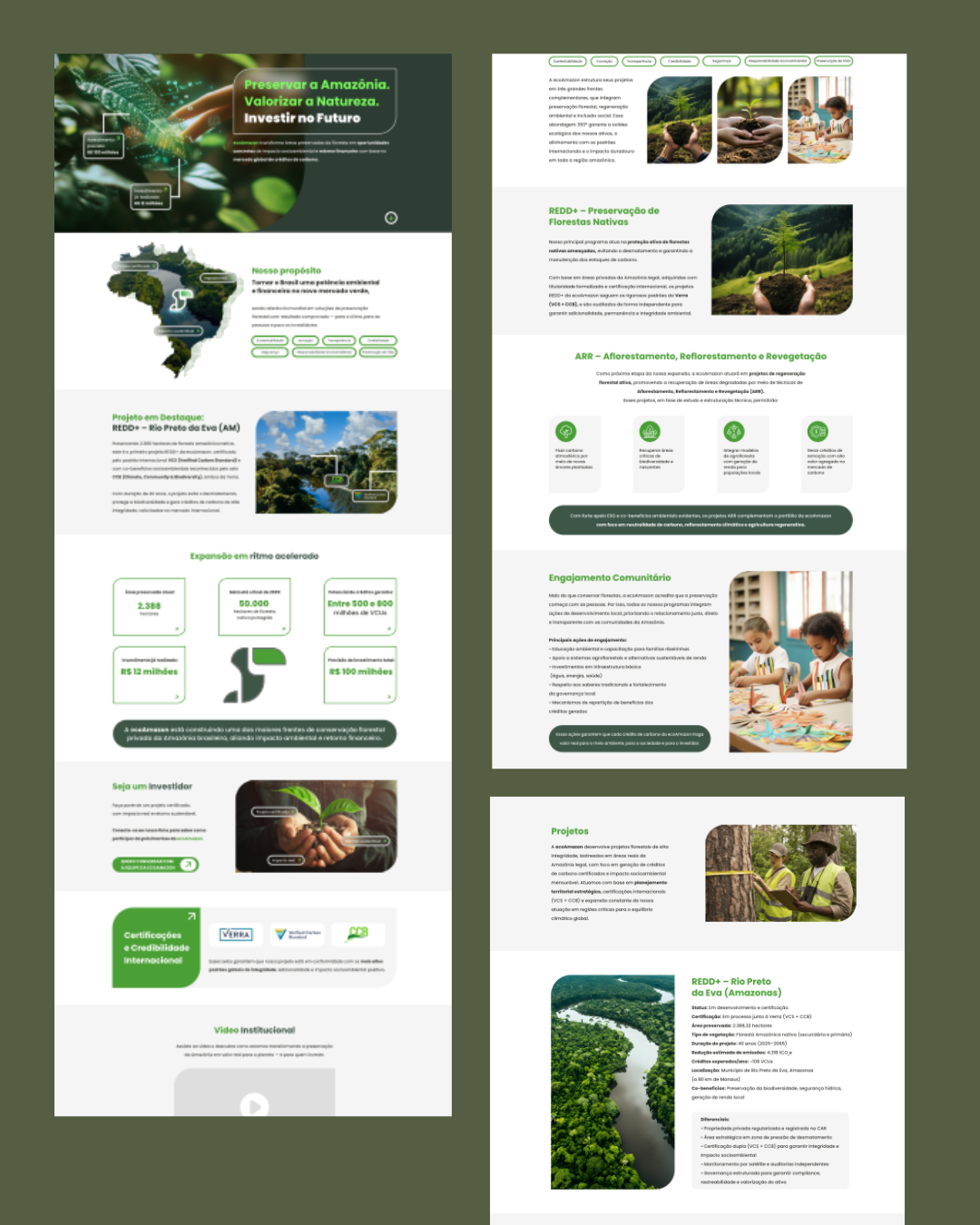 Site institucional Eco Amazon