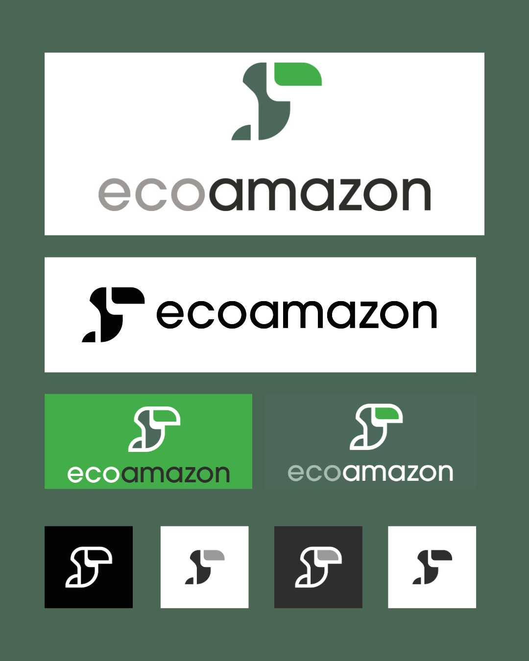 Identidade visual e logos Eco Amazon