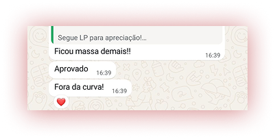 Depoimento: Ficou massa demais! Aprovado. Fora da curva!