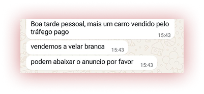 Depoimento: mais um carro vendido pelo tráfego pago